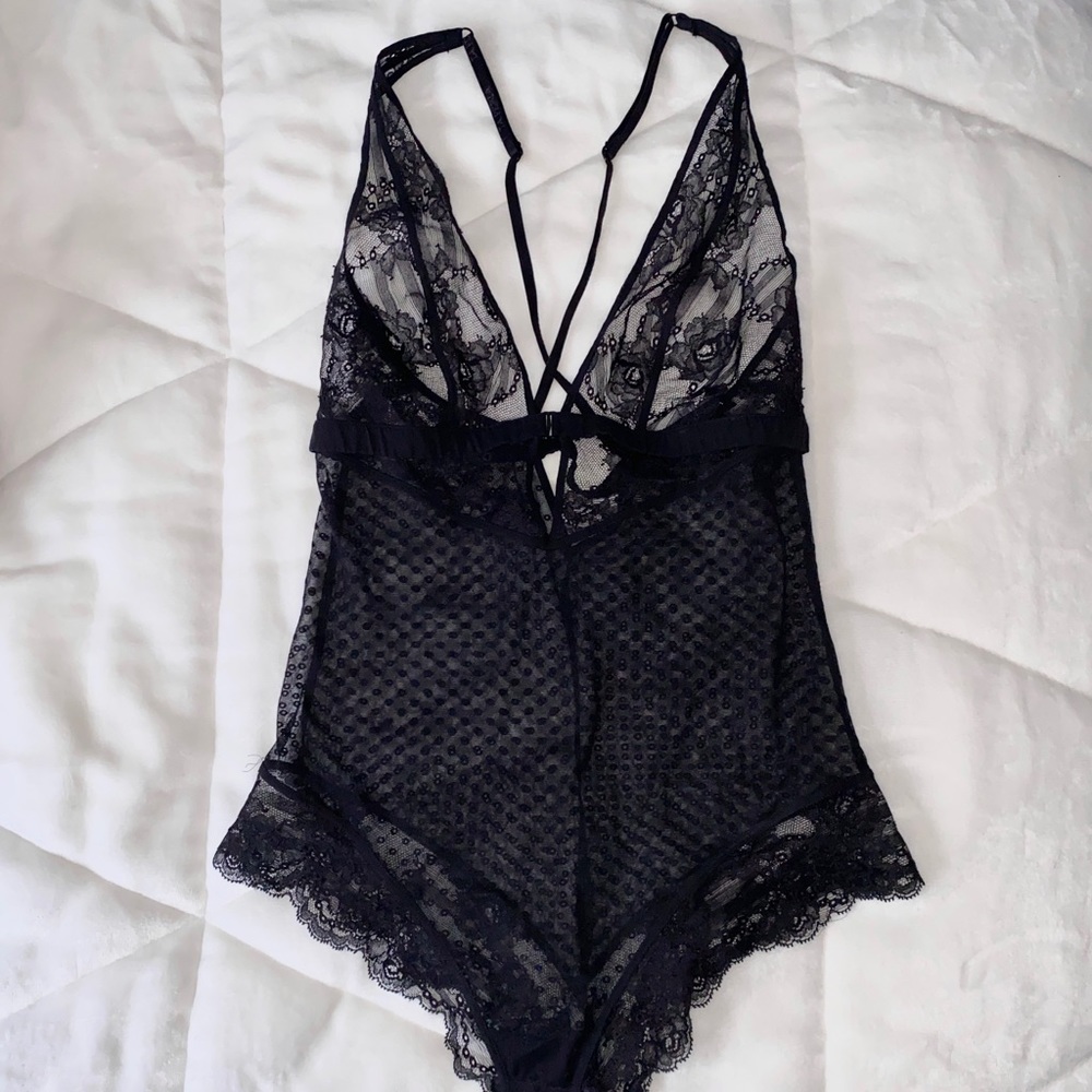 La Perla lingerie black bodysuit